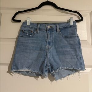Levi High Rise Jean Shorts